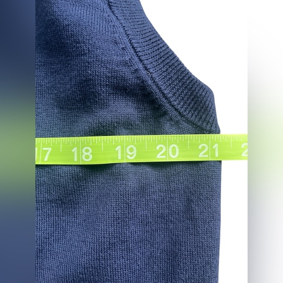 Brooks Brothers Supima Cotton Navy Knit Sweater Vest Size XL - Picture 6 of 7